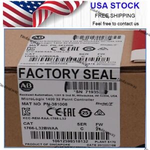 1766-L32BWAA New Allen-Bradley 1766L32BWAA C MicroLogix 1400 32 Pt Controller Allen-Bradley