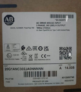 Allen-Bradley 20G1ANC302JA0NNNNN PowerFlex 755 AC Drive Embedded Ethernet/IP - ALLEN-BRADLEY