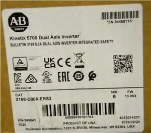Kinetix 5700 Dual Axis Inverter 2198D006ERS3 - KINETIX