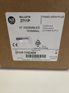 New Allen Bradley 2711P-T15C4D8 PanelView Plus 15 1500 Touch Color 15 inch DC 51 - ALLEN BRADLEY