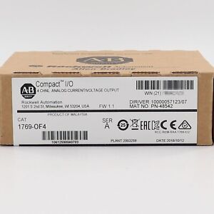 New AB 1769-OF4 SER A CompactLogix Analog Output Module 1769OF4 Factory Sealed - COMPACTLOGIX