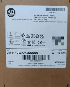 Allen-Bradley Inverter 20F11NC037JA0NNNNN SHIP US - ALLEN-BRADLEY