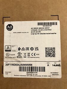 NEW IN STOCK FAST 20F11ND034JA0NNNNN PowerFlex Air Cooled 753 AC Drive - KOEED