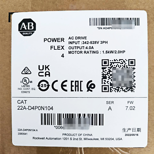 Allen Bradley 22A-D4P0N104 PowerFlex 4 AC Drive - ALLEN BRADLEY