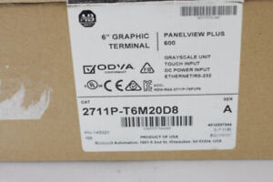 Allen Bradley 2711P-T6M20D8 Ser A PanelView Plus 600 Factory Sealed - Professional 4K Monitor with Touch Interface - 32 Inch - ALLEN BRADLEY