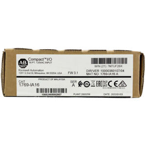New Factory Sealed AB 1769-IA16 CompactLogix 120VAC Module - COMPACTLOGIX