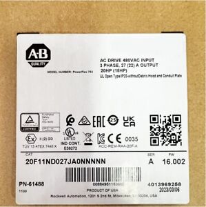 1PC NEW 20F11ND027JA0NNNNN Ser 480V 20HP Factory Sealed - BRAND NAME