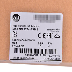 Sealed 1794-ASB SER E Allen Bradley FLEX Remote RIO Adapter 8 - ALLEN BRADLEY