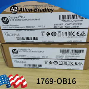 New Factory Sealed AB 1769-OB16 CompactLogix 16 Pt 24VDC Module Surplus - COMPACTLOGIX