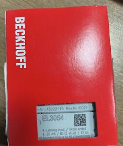 Beckhoff EL3054 Digital Input Module - New In Box - BECKHOFF