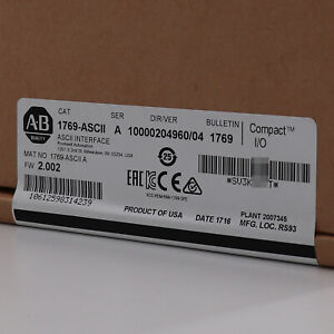 Allen Bradley AB 1769-ASCII CompactLogix Stock New Factory Sealed - ALLEN BRADLEY