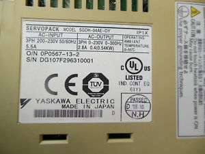Fast YASKAWA SERVO Drive SGDH-04AE-OY: High-Performance Motor Controller - YASKAWA