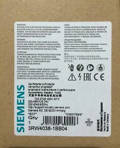 1 PCS Brand New Siemens 3rw4038-1bb04 Soft Starter 3RW4038-1BB04 NEW Siemens