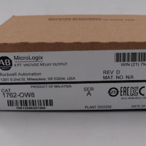 Allen-Bradley MicroLogix 8 Point Relay Output Module 1762OW8 - ALLEN-BRADLEY