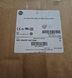 NEW Allen Bradley 480V AC Brushless Rotary Servo Motor MPL-B430P-MK72AA 5000RPM - ALLEN BRADLEY