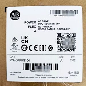 Allen Bradley 22A-D4P0N104 PowerFlex 4 AC Drive - ALLEN BRADLEY