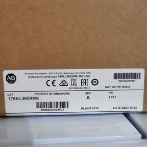 New Factory Sealed AB 1769-L36ERMS SER CompactLogix 3MB Motion Controller - COMPACTLOGIX