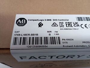 1 PCS New Allen-Bradley 1769-L18ER-BB1B CompactLogix 0.5MB Controller Allen-Bradley