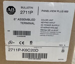 AB PanelView Plus 600 EtherNet KEYPAD DISPLAY HT 1PCS - AB