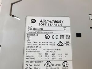 Allen-Bradley 150-C43NBR Soft Starter Motor Controller SHIP - ALLEN-BRADLEY