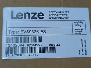 LENZE EVS9326-ES Servo Controller Original Packing - High Precision Industrial Motor Control System, 2000 RPM, 16 Bit Resolution, 32 Bit Microcontroller, 100% Load Torque Performance - LENZE