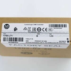 New Sealed Allen Bradley ControlLogix 2MB Controller AB 1756-L71 SER B - ALLEN BRADLEY