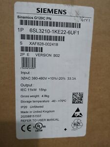 1 pcs brand new Siemens 6SL3 210-1KE22-6UF1 6SL3210-1KE22-6UF1 G120C Fast Ship Siemens