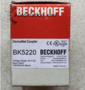 BECKHOFF PLC Module BK5220 Fast, 1PC New BECKHOFF BK5220 - BECKHOFF