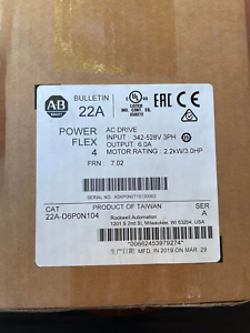 Efficient and reliable Allen Bradley 22A-D6P0N104 PowerFlex 4 480V 6A 3HP transformer for industrial applications - ALLEN BRADLEY