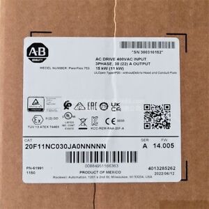 Sealed Allen-Bradley 20F11NC030JA0NNNNN PowerFlex Air Cooled 753 AC Drive - ALLEN-BRADLEY