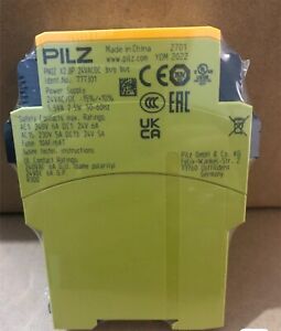 One New Factory Sealed PILZ 777301 PNOZ X2.8P 24VACDC Safety Relay PILZ