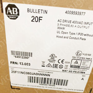 New Sealed 20F11NC060JA0NNNNN PowerFlex Air Cooled 753 AC Drive - KOEED