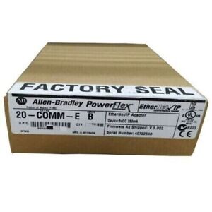New Factory Sealed Allen-Bradley 20-COMM-E SER B Ethernet/IP Adapter - ALLEN-BRADLEY