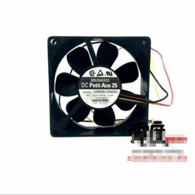 1pcs Sanyo 109R0812H4D01 8025 8CM 12V 0.13A dual ball 3 wire cooling fan