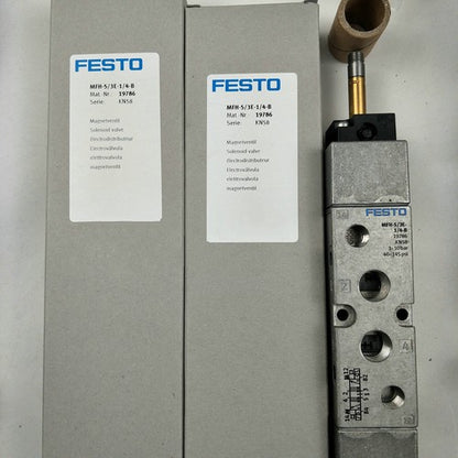 Festo MFH-5/3E-1/4-B 19786 Solenoid Valve One ping