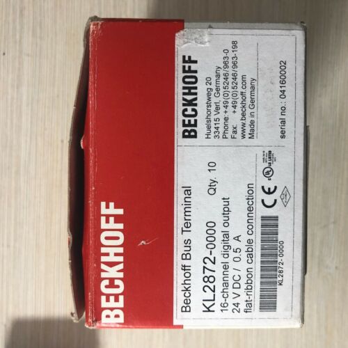 Beckhoff KL2872 PLC Module  One ping