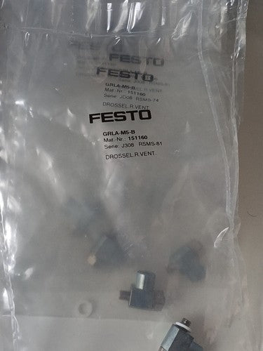 Festo GRLA-M5-B Valve 151160 One Free Shipping GRLAM5B