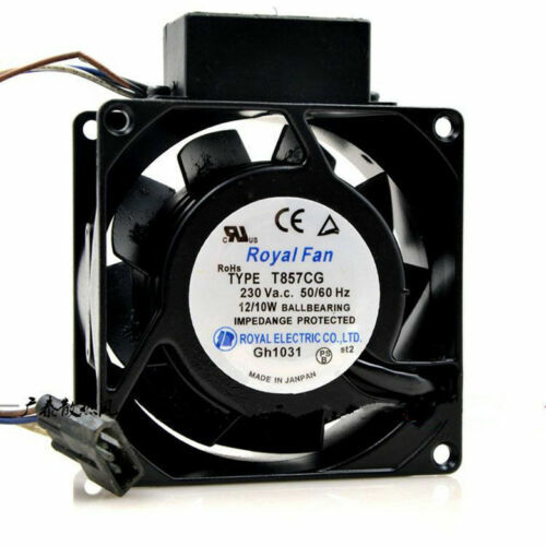 1pcs  Royal Fan TYPE T857CG 230V 12 / 10W 8CM 8038 High temperature cooling fan