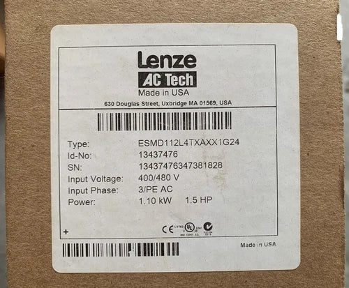 LENZE ESMD112L4TXA Inverter One ping