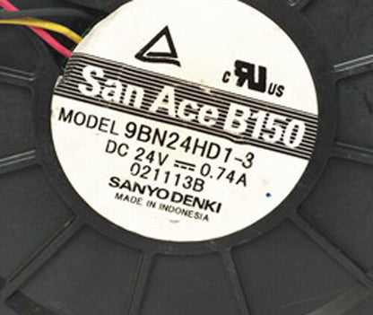 1pcs SANYO 9BN24HD1-3 24V 0.74A 15CM inverter cooling fan