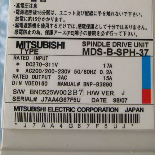 1PC Mitsubishi MDS-B-SPH-37 Servo Drive MDSBSPH37 ping