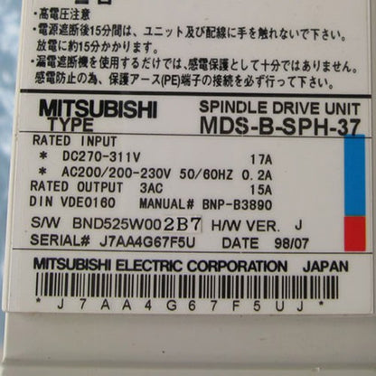 1PC Mitsubishi MDS-B-SPH-37 Servo Drive MDSBSPH37 ping