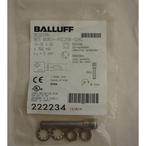 BALLUFF BES M08EH-PSC20B-S04G Sensor One Free Shipping