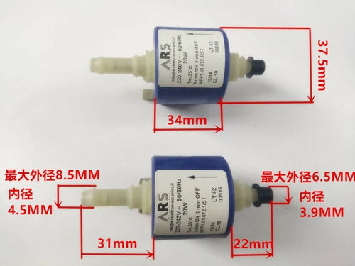 Solenoid Pump Coffee Machine Water Pump Steam Iron water pump/ ARS AC 220V 28W