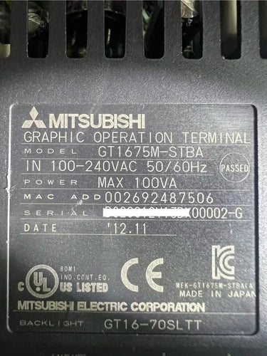 Mitsubishi GT1675M-STBA Touch Screen One ping GT1675MSTBA