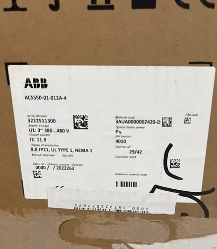 1PC ABB ACS550-01-012A-4 Inverter 3P 5.5KW ping ACS55001012A