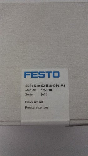 Festo SDE1-D10-G2-H18-C-P1-M8 192030 Pressure Sensor One Free Shipping