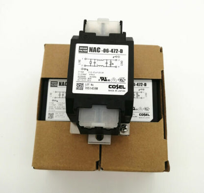 1pc NAC-06-472-D COSEL single-phase Power Filter 6A Rail Mounting 150KHz～1MHz