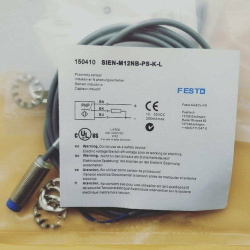 Festo SIEN-M12NB-PS-K-L Proximity Switch Free Shipping One SIENM12NBPSKL