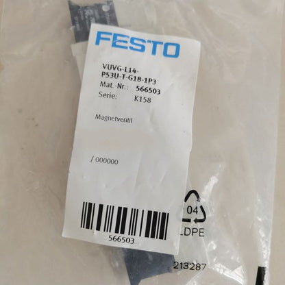 Festo VUVG-L14-P53U-T-G18-1P3 566503 Solenoid Valve One VUVGL14P53UTG181P3